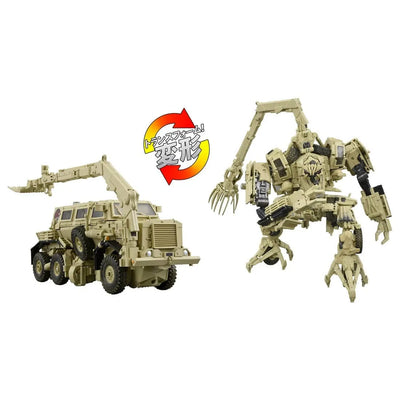 Transformers (2007) - Bonecrusher - The Transformers: Masterpiece (MPM-14) (Takara Tomy)ㅤ – Takara Tomy – ActionFigureBrasil — com base expositora