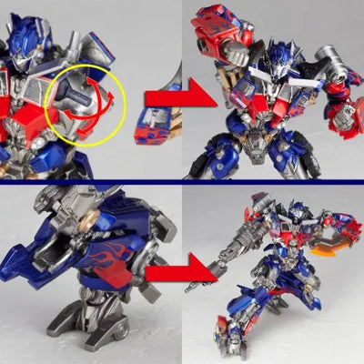 Transformers (2007) - Convoy - Revoltech #030 - Revoltech SFX - Optimus Prime (Kaiyodo)ㅤ – Kaiyodo – ActionFigureBrasil — ângulo diferente
