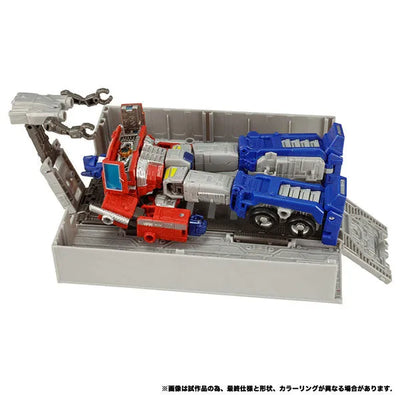 Transformers - Kingdom - KD-19 - Optimus Prime with Trailer (Takara Tomy)ㅤ – Takara Tomy – ActionFigureBrasil — ambientada