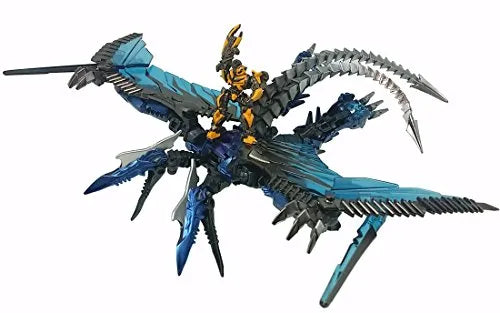 Transformers: Lost Age - Bumble - Strafe - Transformers Movie The Best MB-10 - Dino Ride - Strafe & Bumblebee (Takara Tomy)ㅤ – Takara Tomy As Manufacturer – ActionFigure Brasil