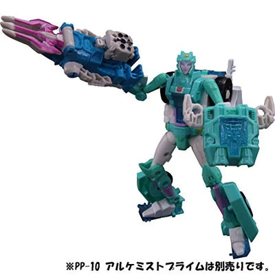 Transformers - Moonracer - Power of the Primes PP-16 (Takara Tomy)ㅤ – Takara Tomy As Manufacturer – ActionFigure Brasil — com base expositora