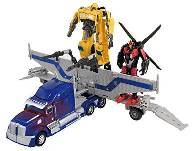 Transformers: The Last Knight - Convoy - Turbo Change Series TC-09 - Battle Command Optimus Prime (Takara Tomy)ㅤ – Takara Tomy As Manufacturer – ActionFigureBrasil — com base expositora