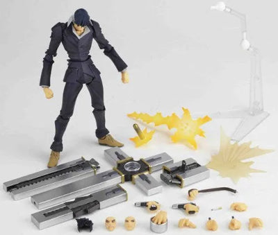 Trigun: Badlands Rumble - Nicholas D. Wolfwood - Revoltech - No. 092ㅤ – Kaiyodo – ActionFigureBrasil — detalhe do produto