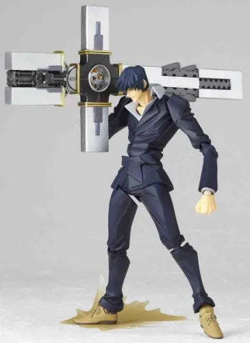 Trigun: Badlands Rumble - Nicholas D. Wolfwood - Revoltech - No. 092ㅤ – Kaiyodo – ActionFigureBrasil