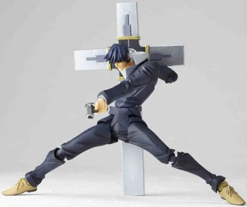 Trigun: Badlands Rumble - Nicholas D. Wolfwood - Revoltech - No. 092ㅤ – Kaiyodo – ActionFigureBrasil