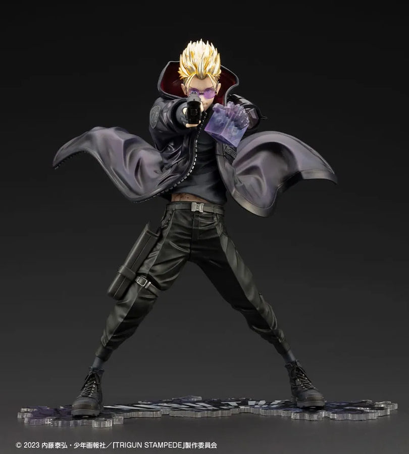 Trigun Stampede - Vash the Stampede - ARTFX J - 1/8 - -The Gunman in Black-, Trigun Stampede Ver. (Kotobukiya) [Shop Exclusive]ㅤ – Kotobukiya – ActionFigure Brasil