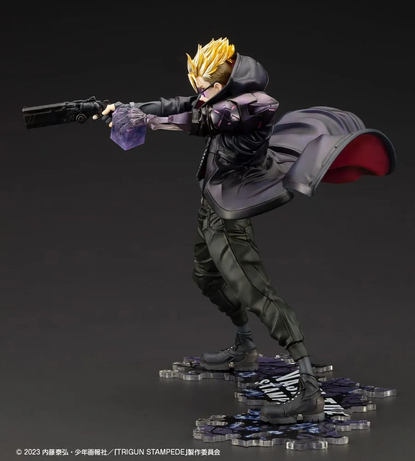 Trigun Stampede - Vash the Stampede - ARTFX J - 1/8 - -The Gunman in Black-, Trigun Stampede Ver. (Kotobukiya) [Shop Exclusive]ㅤ – Kotobukiya – ActionFigure Brasil