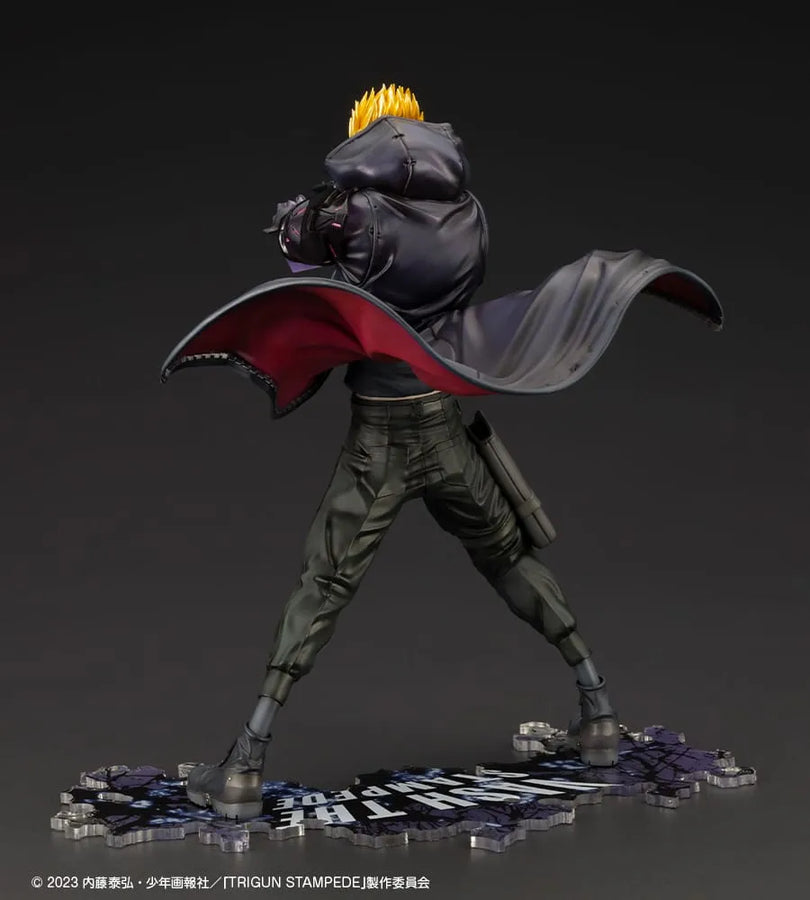 Trigun Stampede - Vash the Stampede - ARTFX J - 1/8 - -The Gunman in Black-, Trigun Stampede Ver. (Kotobukiya) [Shop Exclusive]ㅤ – Kotobukiya – ActionFigure Brasil