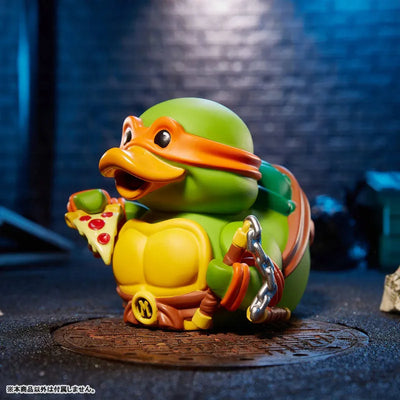 TUBBZ / TMNT Teenage Mutant Ninja Turtles: Michelangelo Rubber Duckㅤ – Numsekar – ActionFigureBrasil — ângulo diferente