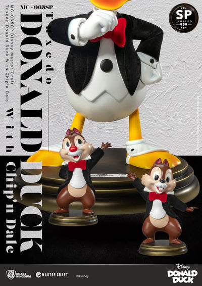 Tuxedo Donald Duck with Chip ’n Dale - LIMITED EDITION: 999 – Beast Kingdom – ActionFigure Brasil — ambientada