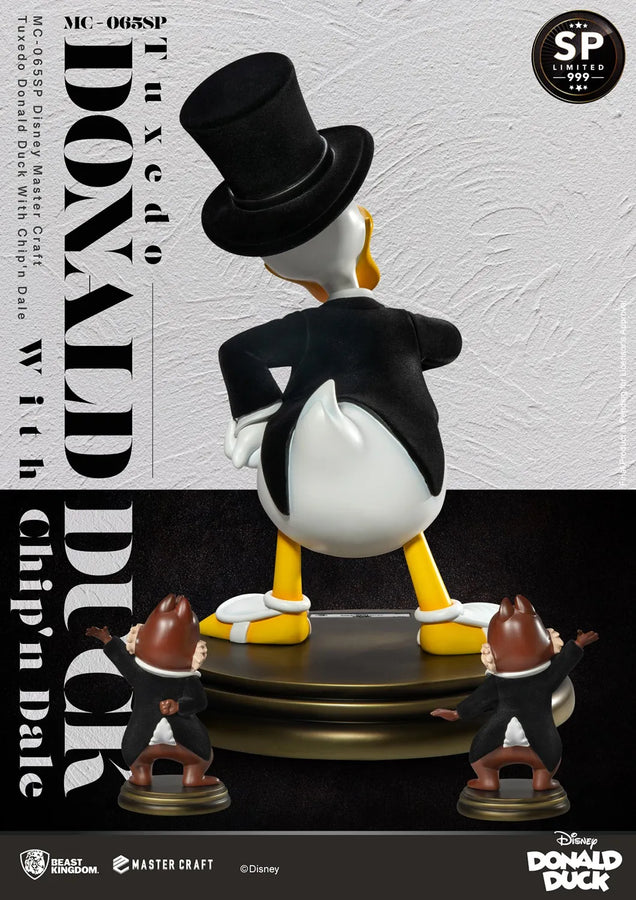 Tuxedo Donald Duck with Chip ’n Dale - LIMITED EDITION: 999 – Beast Kingdom – ActionFigure Brasil
