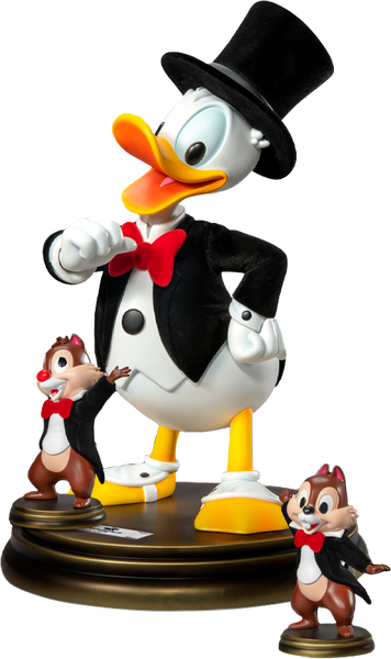 Tuxedo Donald Duck with Chip ’n Dale - LIMITED EDITION: 999 – Beast Kingdom – ActionFigure Brasil — embalagem