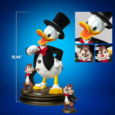 Tuxedo Donald Duck with Chip ’n Dale - LIMITED EDITION: 999 – Beast Kingdom – ActionFigure Brasil — ambientada