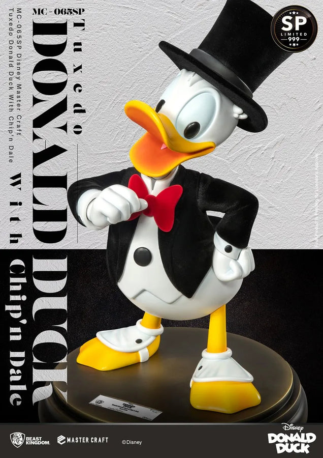 Tuxedo Donald Duck with Chip ’n Dale - LIMITED EDITION: 999 – Beast Kingdom – ActionFigure Brasil