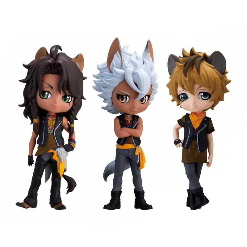 Twisted Wonderland - Leona Kingscholar - Jack Howl - Ruggie Bucchi - Disney Twisted Wonderland Q Posket Petit vol.3 - Set of 3 Figures (Bandai Spirits)ㅤ – Bandai Spirits – ActionFigure Brasil