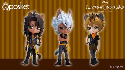 Twisted Wonderland - Leona Kingscholar - Jack Howl - Ruggie Bucchi - Disney Twisted Wonderland Q Posket Petit vol.3 - Set of 3 Figures (Bandai Spirits)ㅤ – Bandai Spirits – ActionFigure Brasil — ângulo diferente