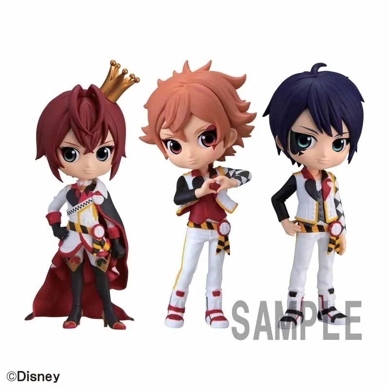 Twisted Wonderland - Riddle Rosehearts - Deuce Spade - Ace Trappola - Disney Twisted Wonderland Q Posket Petit vol.1 - Set of 3 Figures (Bandai Spirits)ㅤ – Bandai Spirits – ActionFigure Brasil