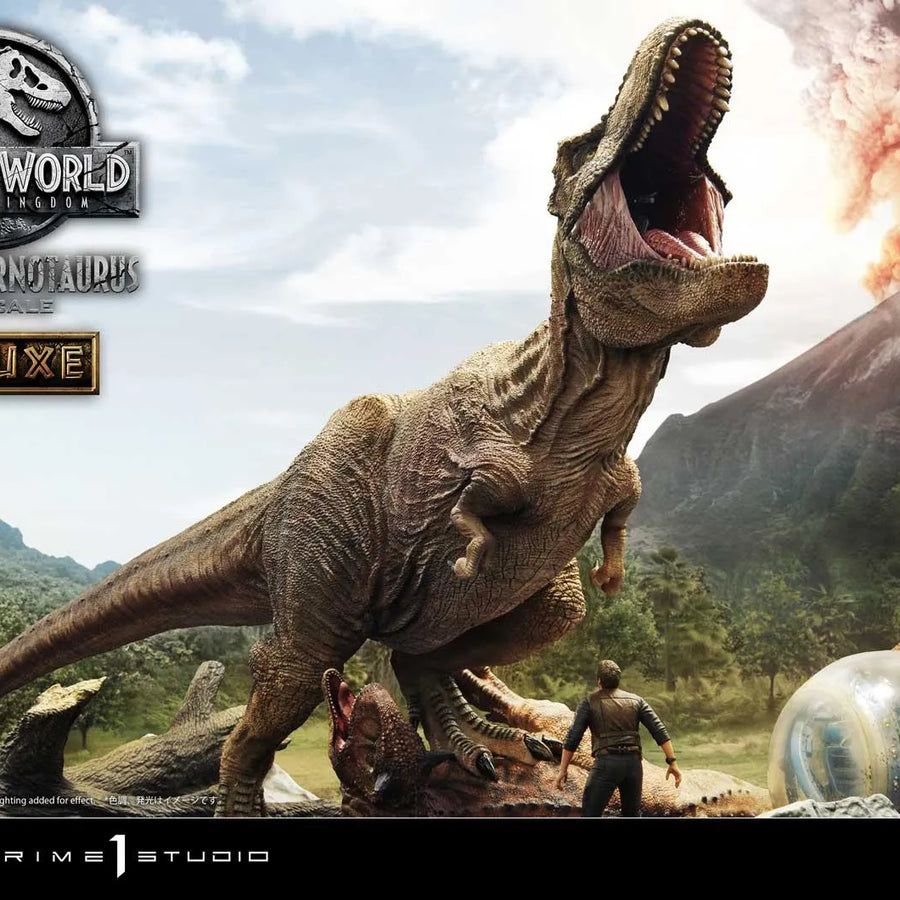 Tyrannosaurus-Rex & Carnotaurus (Deluxe Version) Jurassic World: Fallen Kingdom (Film) – Prime1Studio – ActionFigure Brasil