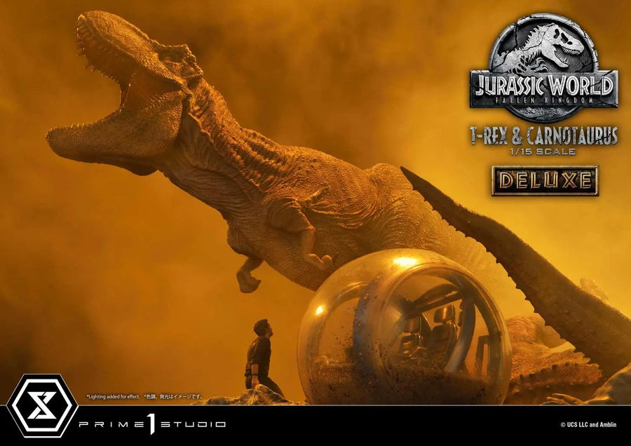 Tyrannosaurus-Rex & Carnotaurus (Deluxe Version) Jurassic World: Fallen Kingdom (Film) – Prime1Studio – ActionFigure Brasil
