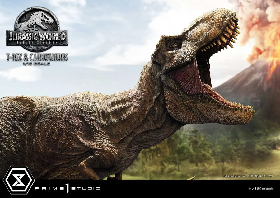 Tyrannosaurus-Rex & Carnotaurus (Deluxe Version) Jurassic World: Fallen Kingdom (Film) – Prime1Studio – ActionFigure Brasil