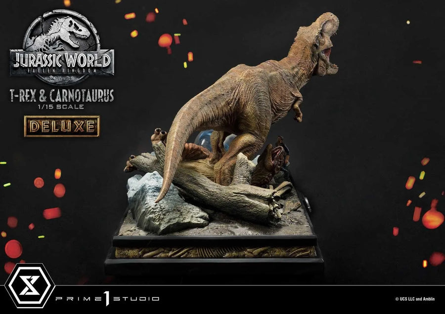 Tyrannosaurus-Rex & Carnotaurus (Deluxe Version) Jurassic World: Fallen Kingdom (Film) – Prime1Studio – ActionFigure Brasil