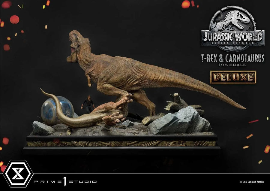 Tyrannosaurus-Rex & Carnotaurus (Deluxe Version) Jurassic World: Fallen Kingdom (Film) – Prime1Studio – ActionFigure Brasil