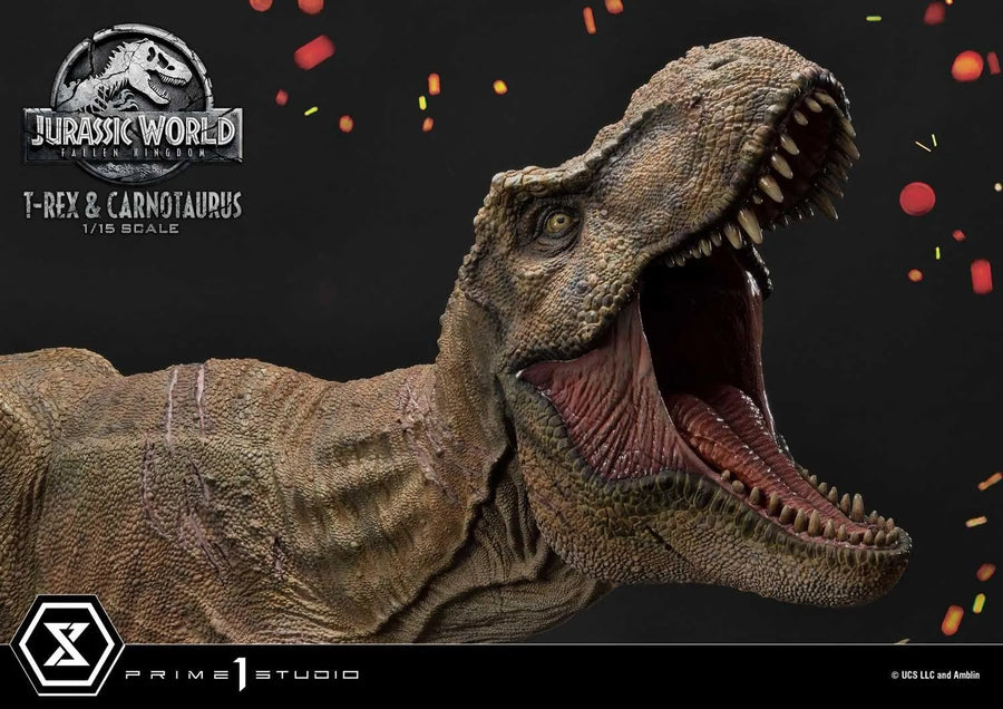 Tyrannosaurus-Rex & Carnotaurus (Deluxe Version) Jurassic World: Fallen Kingdom (Film) – Prime1Studio – ActionFigure Brasil
