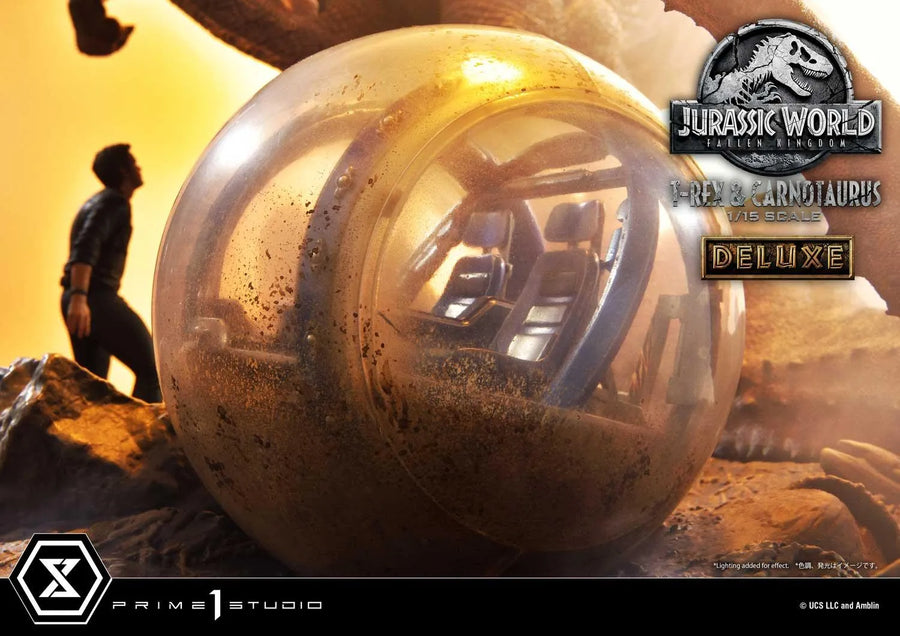 Tyrannosaurus-Rex & Carnotaurus (Deluxe Version) Jurassic World: Fallen Kingdom (Film) – Prime1Studio – ActionFigure Brasil
