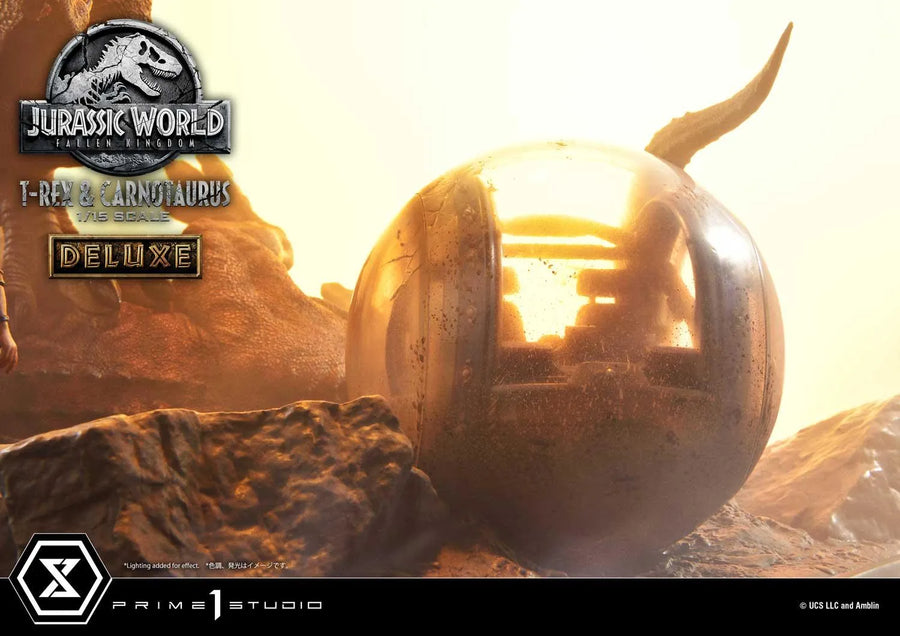 Tyrannosaurus-Rex & Carnotaurus (Deluxe Version) Jurassic World: Fallen Kingdom (Film) – Prime1Studio – ActionFigure Brasil