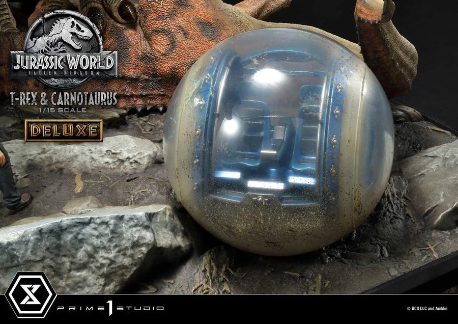 Tyrannosaurus-Rex & Carnotaurus (Deluxe Version) Jurassic World: Fallen Kingdom (Film) – Prime1Studio – ActionFigure Brasil