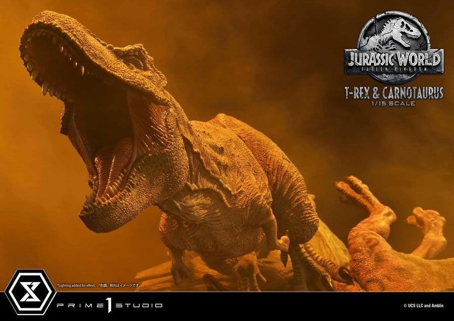 Tyrannosaurus-Rex & Carnotaurus (Deluxe Version) Jurassic World: Fallen Kingdom (Film) – Prime1Studio – ActionFigure Brasil