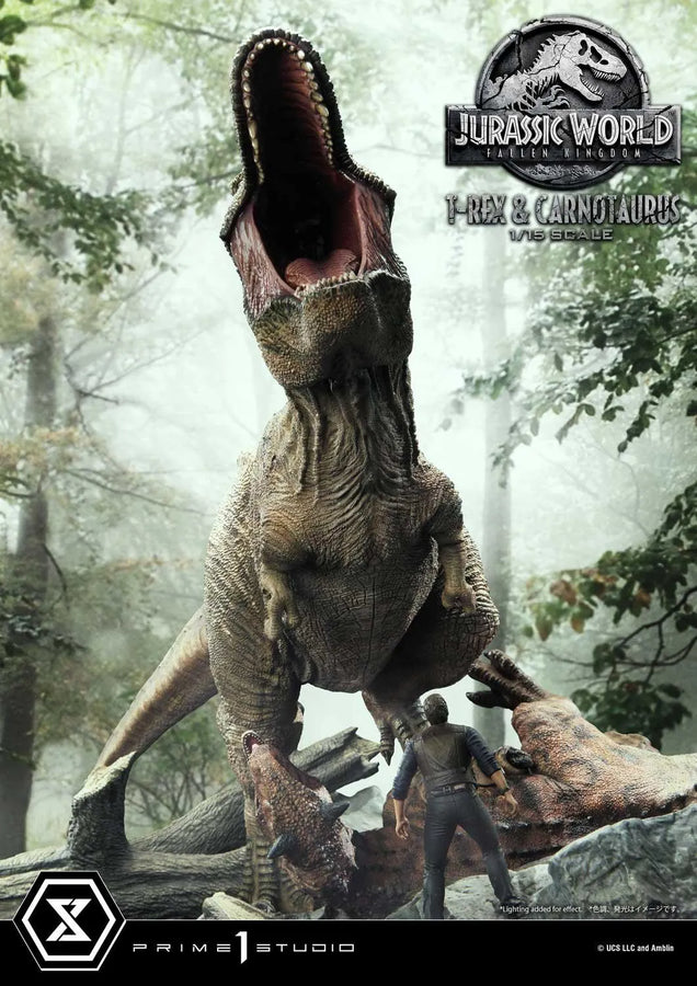 Tyrannosaurus-Rex & Carnotaurus (Deluxe Version) Jurassic World: Fallen Kingdom (Film) – Prime1Studio – ActionFigure Brasil