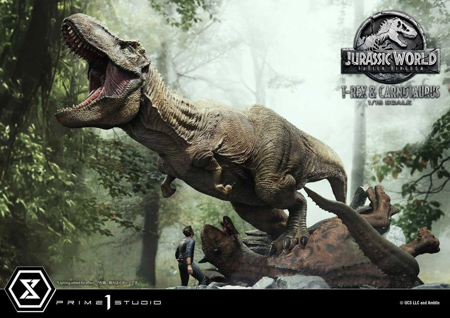 Tyrannosaurus-Rex & Carnotaurus (Regular Version) Jurassic World: Fallen Kingdom (Film) – Prime1Studio – ActionFigure Brasil