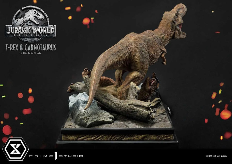 Tyrannosaurus-Rex & Carnotaurus (Regular Version) Jurassic World: Fallen Kingdom (Film) – Prime1Studio – ActionFigure Brasil