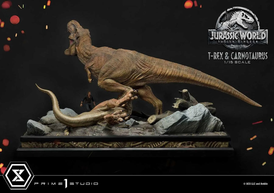 Tyrannosaurus-Rex & Carnotaurus (Regular Version) Jurassic World: Fallen Kingdom (Film) – Prime1Studio – ActionFigure Brasil