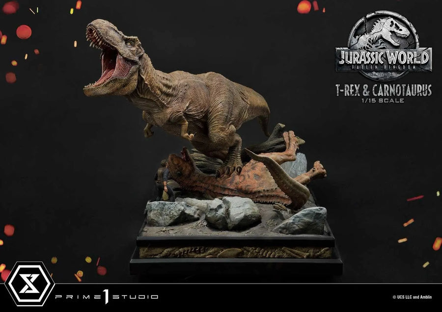 Tyrannosaurus-Rex & Carnotaurus (Regular Version) Jurassic World: Fallen Kingdom (Film) – Prime1Studio – ActionFigure Brasil