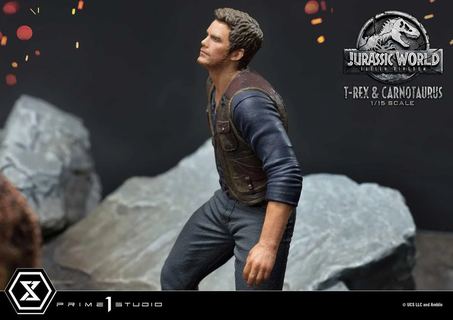 Tyrannosaurus-Rex & Carnotaurus (Regular Version) Jurassic World: Fallen Kingdom (Film) – Prime1Studio – ActionFigure Brasil