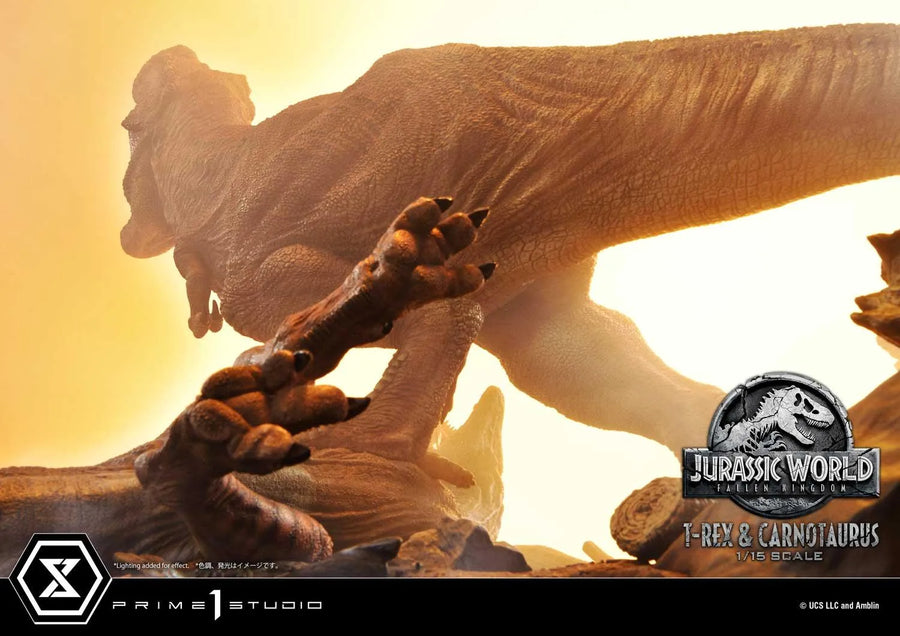 Tyrannosaurus-Rex & Carnotaurus (Regular Version) Jurassic World: Fallen Kingdom (Film) – Prime1Studio – ActionFigure Brasil