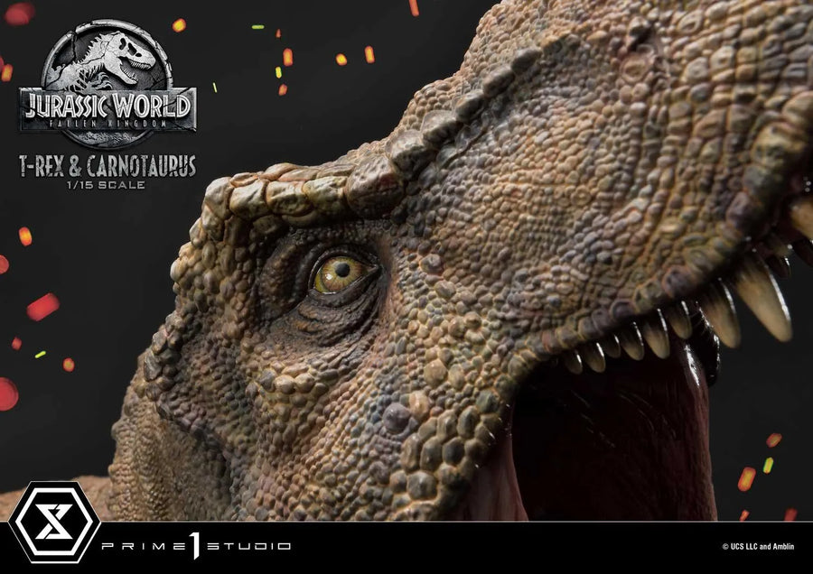 Tyrannosaurus-Rex & Carnotaurus (Regular Version) Jurassic World: Fallen Kingdom (Film) – Prime1Studio – ActionFigure Brasil
