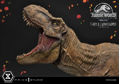 Tyrannosaurus-Rex & Carnotaurus (Regular Version) Jurassic World: Fallen Kingdom (Film) – Prime1Studio – ActionFigure Brasil