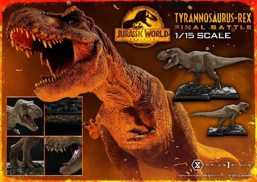 Tyrannosaurus-Rex (Regular Version) Jurassic World: Dominion (Film) – Prime1Studio – ActionFigure Brasil