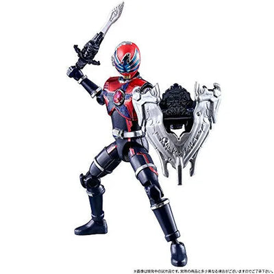 Uchuu Sentai Kyuranger - Shishi Red - Bandai Shokugan - Candy Toy - Uchuu Sentai Kyuranger Yu-Do 1 - Yu-Do - Shishi Red Orion (Bandai)ㅤ – Bandai – ActionFigureBrasil — ângulo diferente