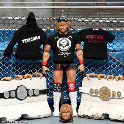 Ultimate 7Inch Action Figure "New Japan Pro-wrestling" Series 2 Tetsuya Naitoㅤ – Super 7 – ActionFigureBrasil — ângulo diferente