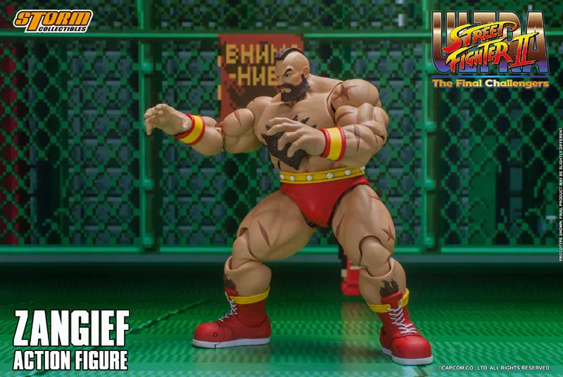 Ultra Street Fighter II The Final Challengers Action Figure Zangiefㅤ – Storm Collectibles – ActionFigure Brasil