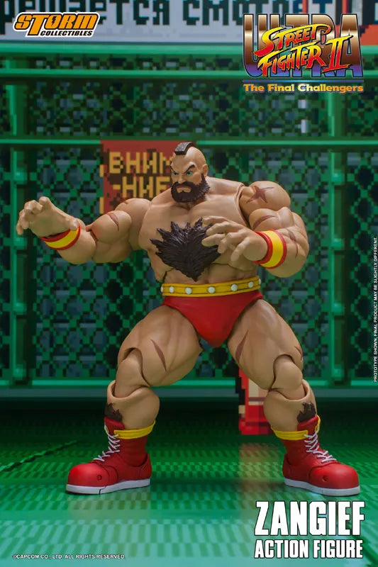 Ultra Street Fighter II The Final Challengers Action Figure Zangiefㅤ – Storm Collectibles – ActionFigure Brasil