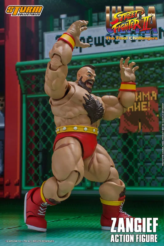 Ultra Street Fighter II The Final Challengers Action Figure Zangiefㅤ – Storm Collectibles – ActionFigure Brasil