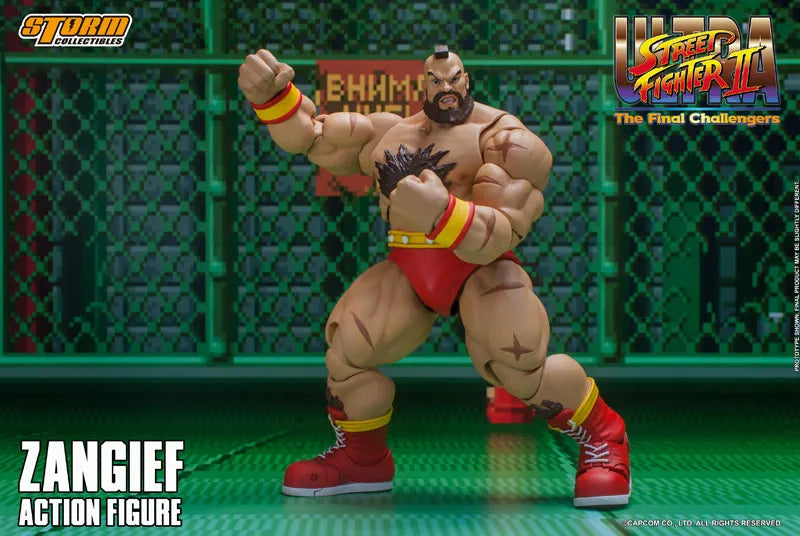 Ultra Street Fighter II The Final Challengers Action Figure Zangiefㅤ – Storm Collectibles – ActionFigure Brasil