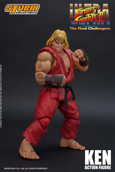 Ultra Street Fighter II: The Final Challengers - Ken Masters - 1/12 (Storm Collectibles)ㅤ – Storm Collectibles – ActionFigureBrasil — ângulo diferente
