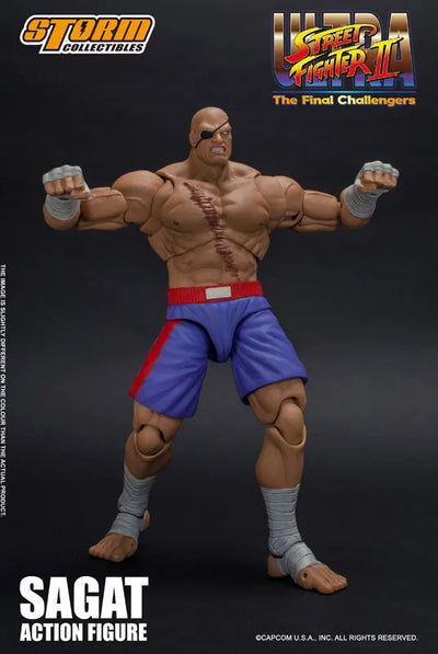 Ultra Street Fighter II: The Final Challengers - Sagat - 1/12 (Storm Collectibles)ㅤ – Storm Collectibles – ActionFigureBrasil — com base expositora