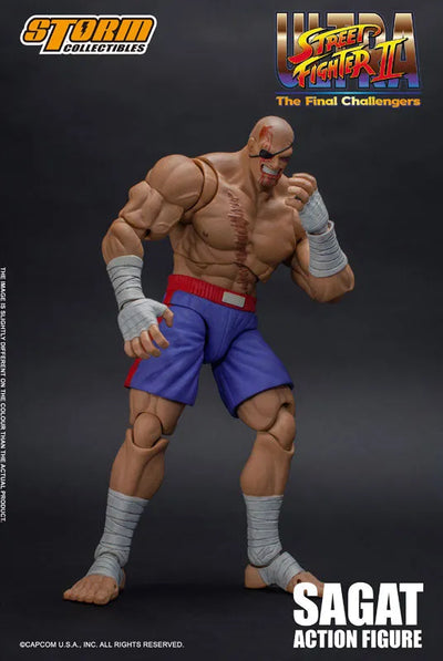 Ultra Street Fighter II: The Final Challengers - Sagat - 1/12 (Storm Collectibles)ㅤ – Storm Collectibles – ActionFigureBrasil — close